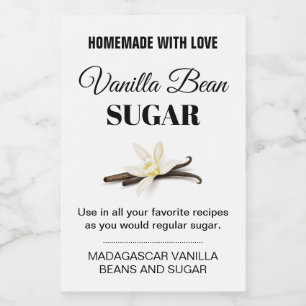 Customisable Vanilla Sugar Label VS_101sq