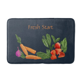 Customisable Vegetable Garden bath mat