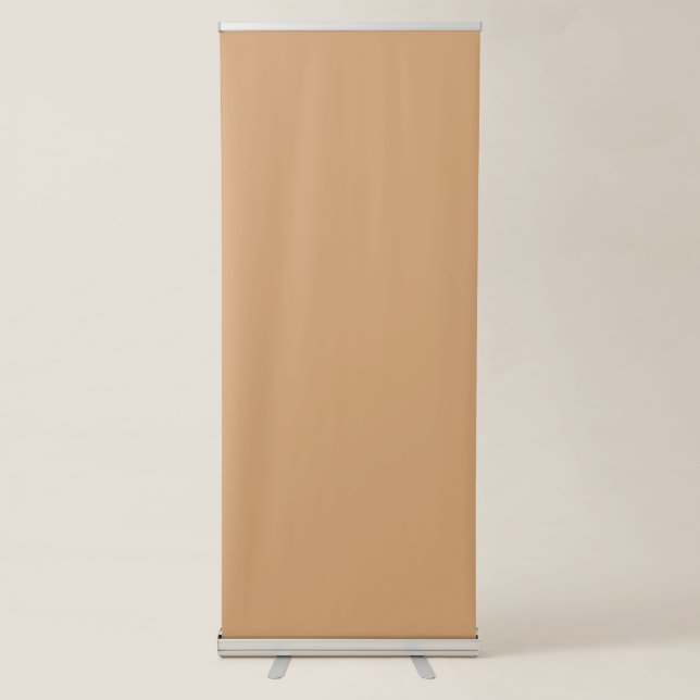 Customisable Vertical Retractable Banner–Warm Sand Banner (Front)