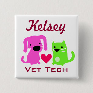 Customisable Vet Tech Button