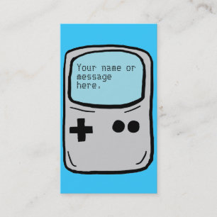 Customisable video gamer business cards