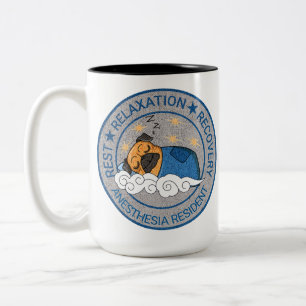 Customisable Vintage Anaesthesia/CRNA Two-Tone Coffee Mug