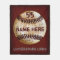Customisable Vintage Baseball Team Blanket