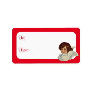 Customisable Vintage Cherub Label
