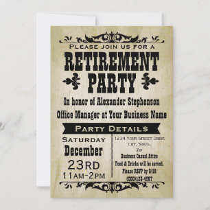 Customisable Vintage Country Party Invitations