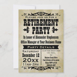 Customisable Vintage Country Party Invitations
