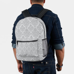 Customisable Vintage Floral Pattern Printed Backpack