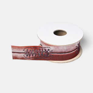 Customisable Vintage Football Ribbon 1.5 or 3 inch Grosgrain Ribbon