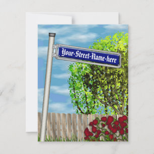 Customisable vintage German street sign -
