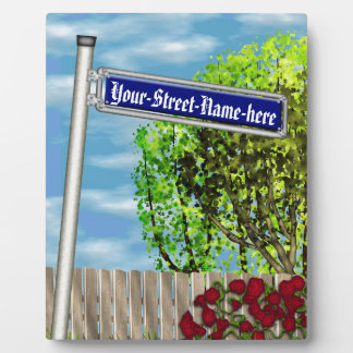 Customisable vintage German street sign - Plaque