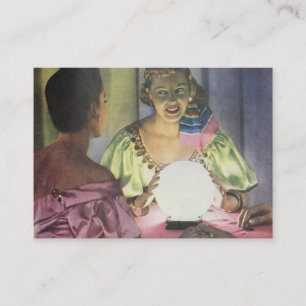 Customisable Vintage Gypsy Fortune Teller Psychic Business Card