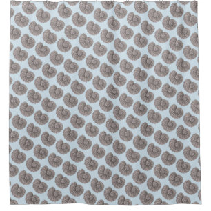 Customisable Vintage Haeckel Sea Shell Shower Curtain