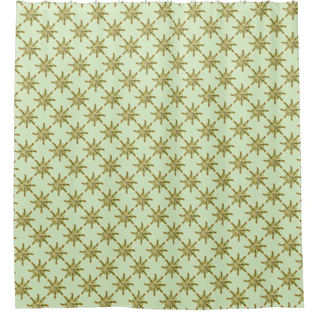 Customisable Vintage Haeckel Shower Curtain (Front)