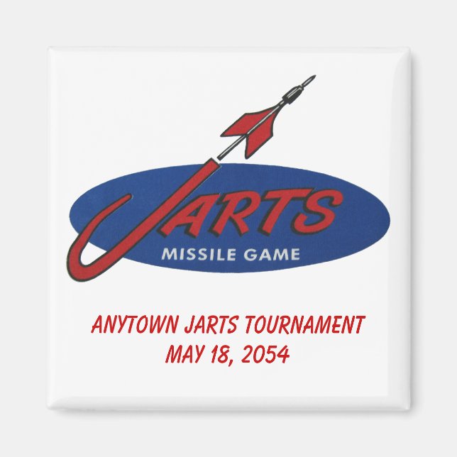 Customisable Vintage Jarts Magnet (Front)