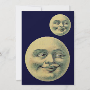 Customisable Vintage Moons Invitation