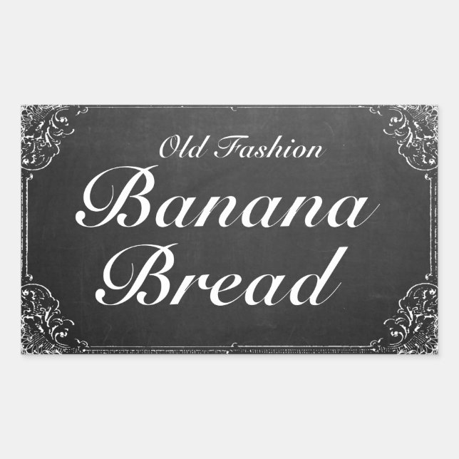 Customisable Vintage Ornate Frame Chalkboard label (Front)