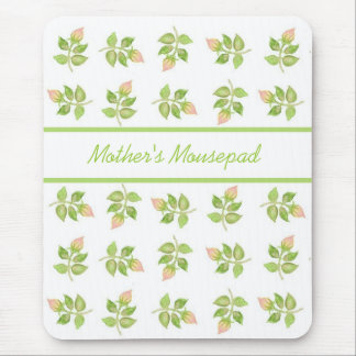 Customisable Vintage Pink Rosebuds Mousepad