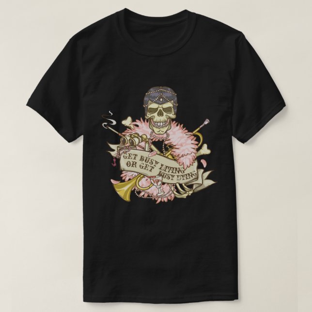 Customisable Vintage Skull T-Shirt (Design Front)