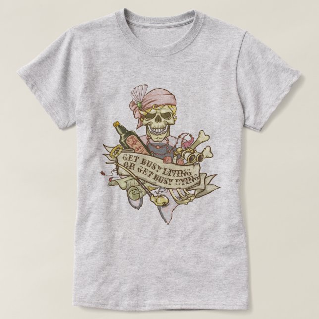 Customisable Vintage Skull T-Shirt (Design Front)