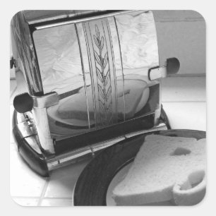 Customisable Vintage Toaster Kitchen Art Stickers