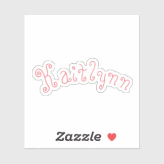 Customisable Vinyl Name Sticker