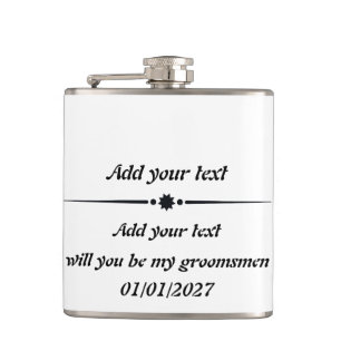 Customisable Vinyl Wrapped Flask