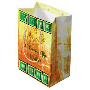 Customisable Virgo - Happy Birthday Baby Infant Medium Gift Bag