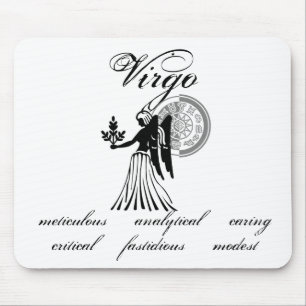 Customisable Virgo traits Greek-style Zodiac Mouse Mat