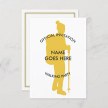 Customisable Walking Party Invitation