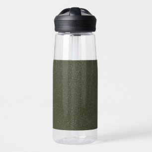 Customisable Water Bottle   Speckled Moss Green