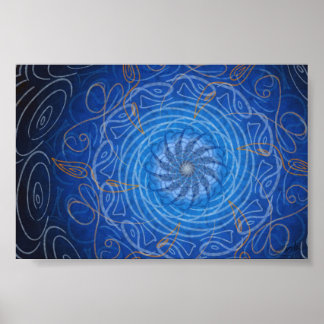 Customisable Water (Psychedelic spirograph) Poster