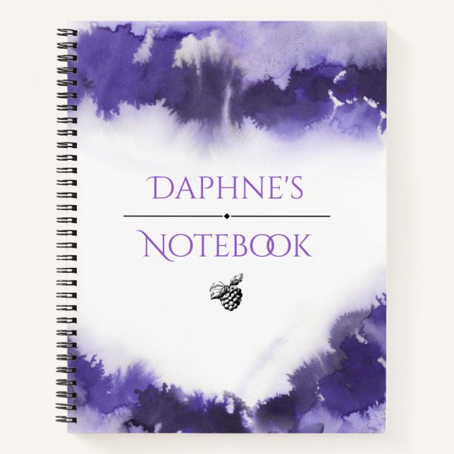 Customisable Watercolor Notebook (Front)