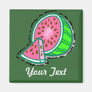 Customisable Watermelon Magnet (DARK)