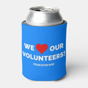 Customisable We Love Our Volunteers Can Cooler