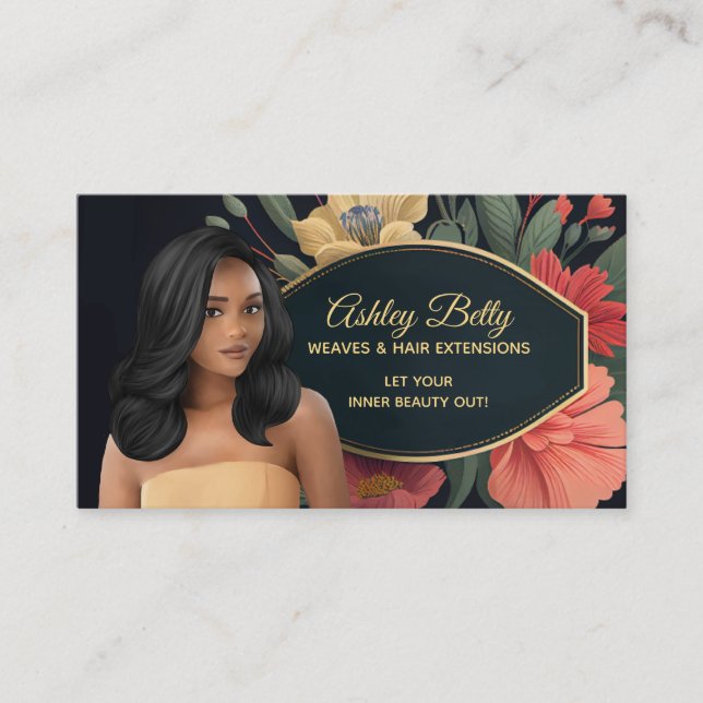 Customisable Weaves Business Cards (Front)