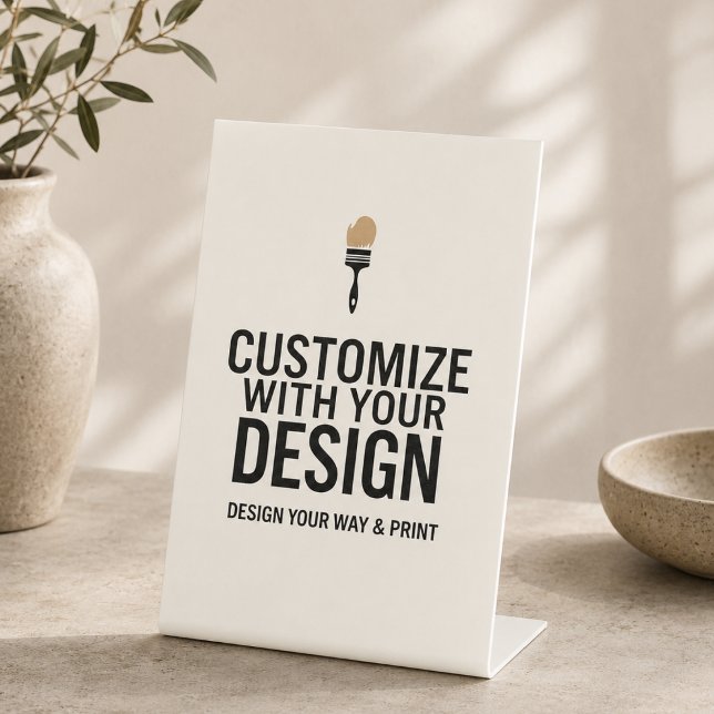 Customisable Wedding 4x6" Blank Display Sign  (Creator Uploaded)