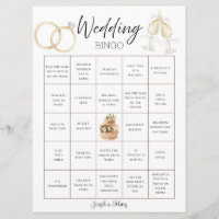 Customisable Wedding Bingo Card & Photo Template