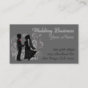 Customisable wedding business cards
