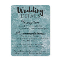 Customisable Wedding Details/ INSERT CARD