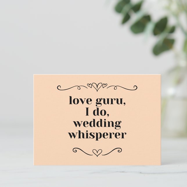 Customisable Wedding Event Planner Business Card (Love guru wedding whisperer event planner business cards)