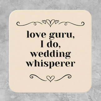 Customisable Wedding Event Planner Guru Square Business Card