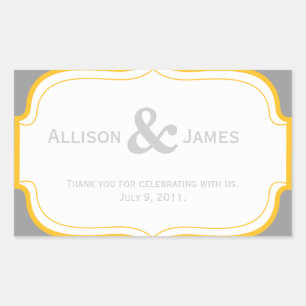 Customisable Wedding Favour Label Sticker