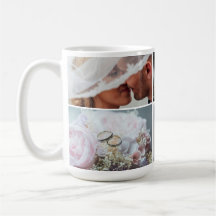 Customisable Wedding Grid Photo Mug