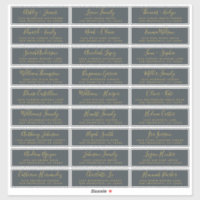 Customisable Wedding Guest Address Labels