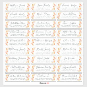 Customisable Wedding Guest Address Labels