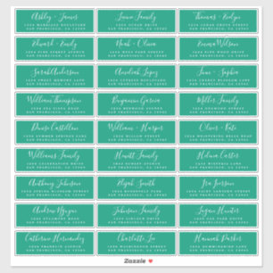 Customisable Wedding Guest Address Labels
