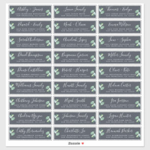 Customisable Wedding Guest Address Labels