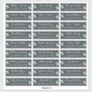 Customisable Wedding Guest Address Labels