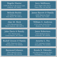 Customisable wedding guest address labels sticker