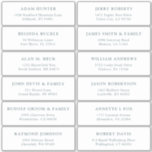 Customisable wedding guest address labels sticker<br><div class="desc">Easy to personalise,  names and addresses / individual wedding shipping address label stickers for guests.</div>